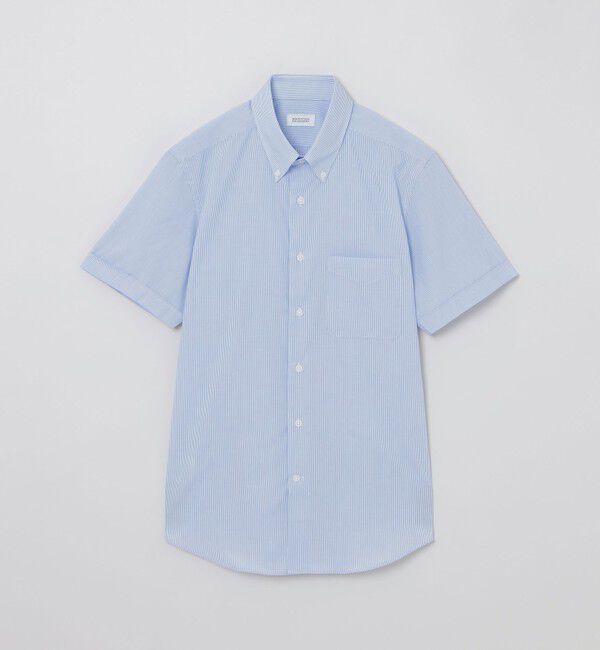 MACKINTOSH PHILOSOPHY「オックスフォード半袖ボタンダウンシャツ」|シャツ・ブラウス|ストライプ