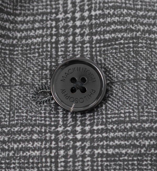MACKINTOSH PHILOSOPHY「テーラードジャージー ジャケット ツイル/チェックプリントメッシュ」|テーラードジャケット|