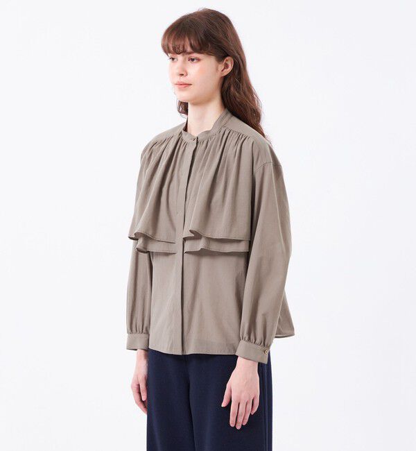 MACKINTOSH PHILOSOPHY「ボイルローンラッフルブラウス」|シャツ・ブラウス|