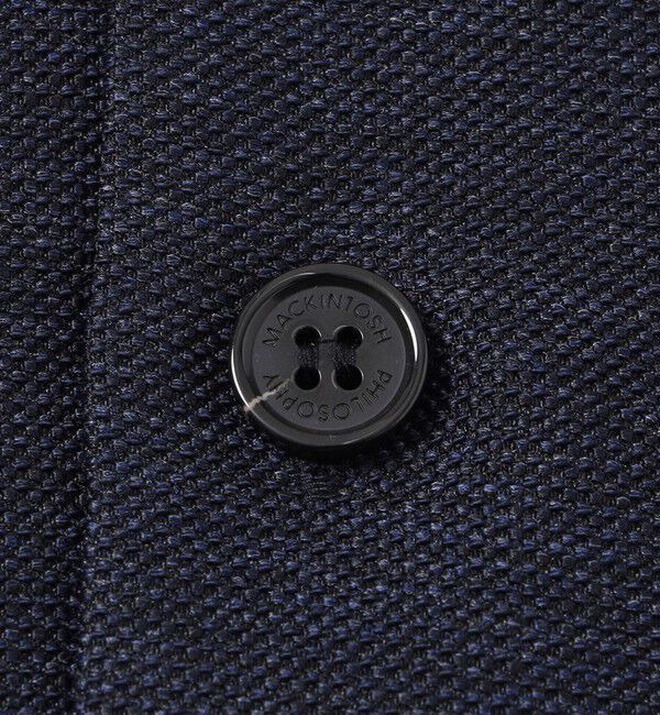 MACKINTOSH PHILOSOPHY「テーラードジャージー ノーカラーカーディガン 杢カラミストレッチ/チェック」|ブルゾン・スタジャン|