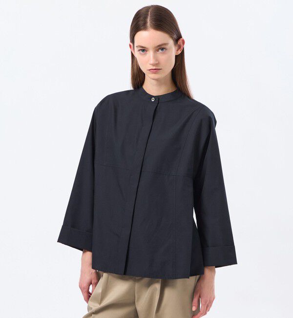 MACKINTOSH PHILOSOPHY「【CRANWELL SHIRTS(クランウェルシャツ)】高密度タイプライター製」|シャツ・ブラウス|ネイビー