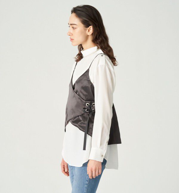  「【ドラマ着用商品】キャミコルセットブラウス」|シャツ・ブラウス|