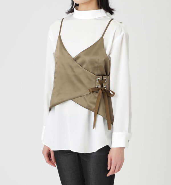  「【ドラマ着用商品】キャミコルセットブラウス」|シャツ・ブラウス|