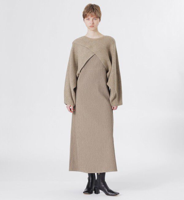  「ニットコンビワンピース」|ワンピース|