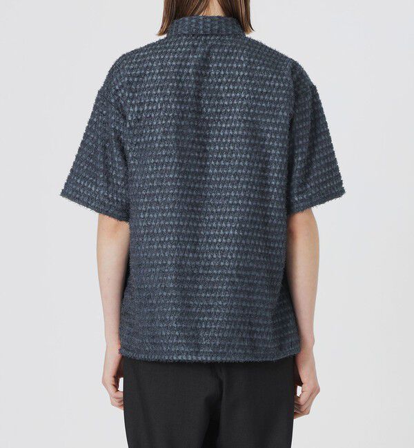  「シアーシャギージオメトリックハーフスリーブシャツ」|シャツ・ブラウス|