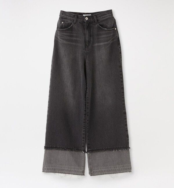  「エクステンドワイドデニム」|デニム|グレー