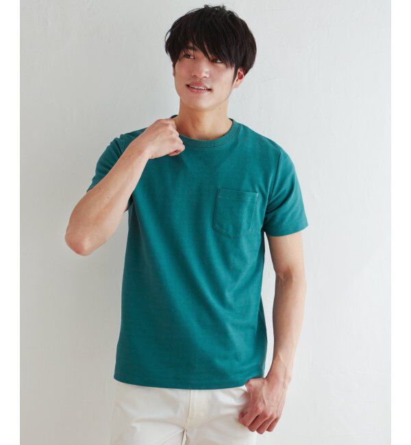 ikka「ライトダンボールＷフェイスＴ」|Tシャツ・カットソー|グリーン