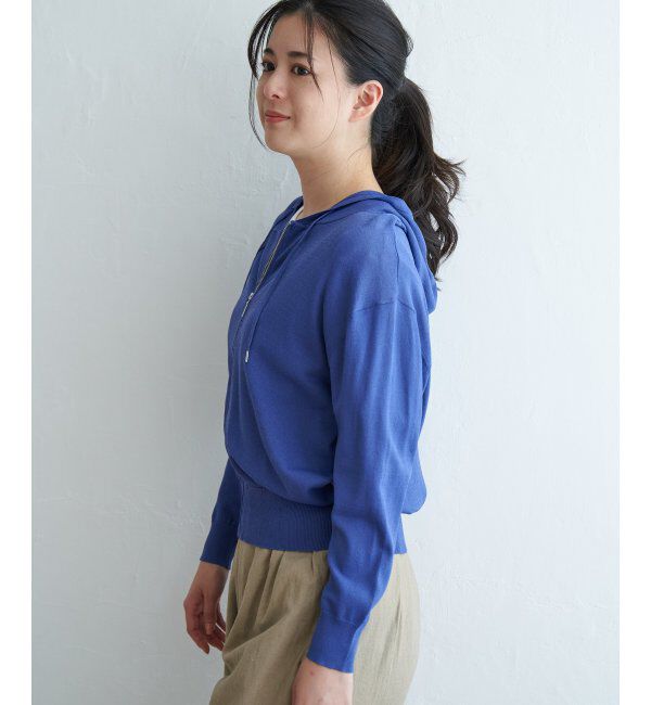 ikka「ニットジップパーカー」|その他|