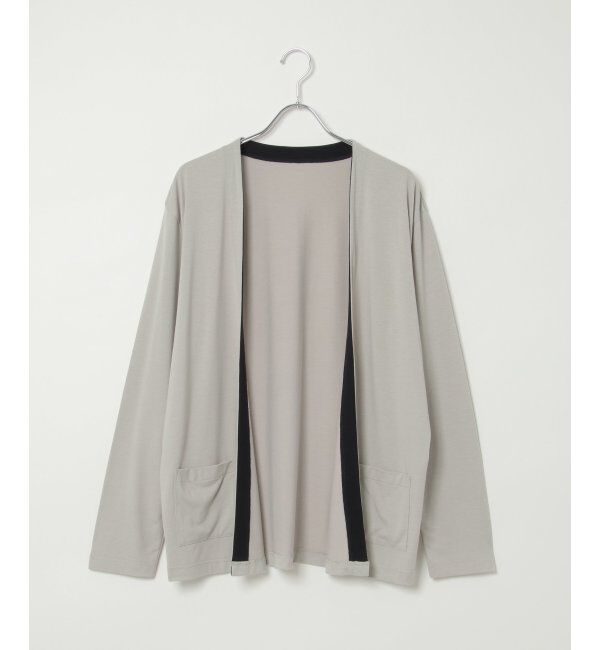 ikka「バイカラーボタンレスカーディガン」|カーディガン|