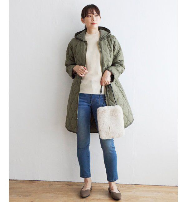 ikka「抗菌モックネックリブニット」|プルオーバー|