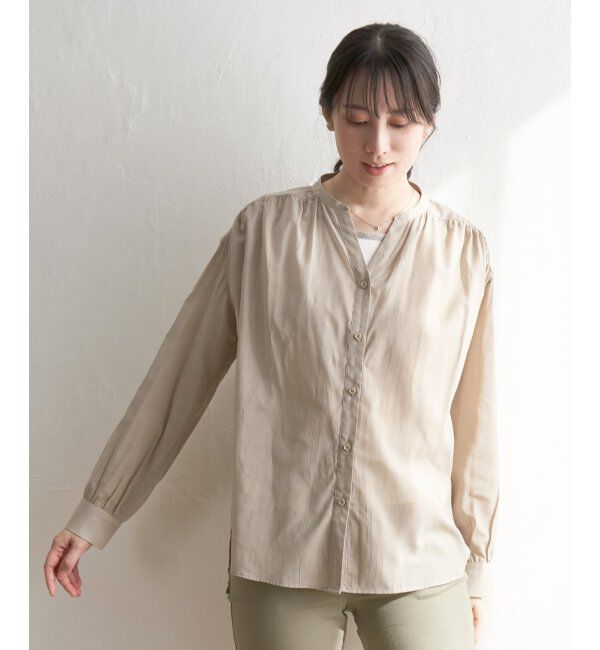 ikka「バックリボンシアブラウス」|シャツ・ブラウス|ベージュ
