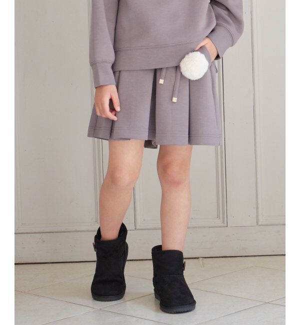 ikka kids「【親子おそろい】ダンボールポンポン付きキュロット（120~160cm）」|スカート|