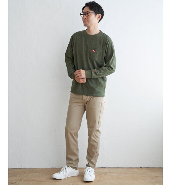 ikka「URBAN NATURE LIFE アーバンネイチャーライフ ワンポイントロンT」|Tシャツ・カットソー|