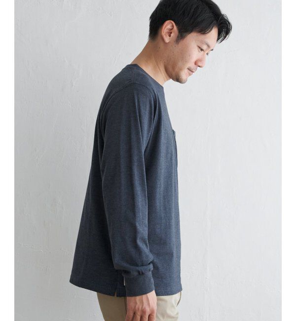 ikka「URBAN NATURE LIFE アーバンネイチャーライフ ワンポイントロンT」|Tシャツ・カットソー|