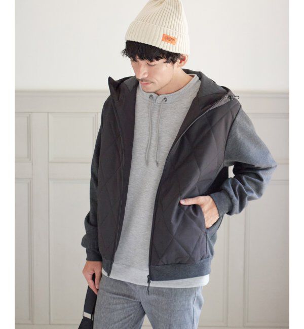 ikka「【抗菌防臭】GOKU楽ダンボールルーイカラー」|パーカー|