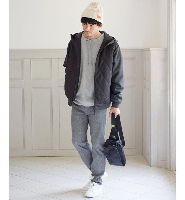 ikka「【抗菌防臭】GOKU楽ダンボールルーイカラー」|パーカー|