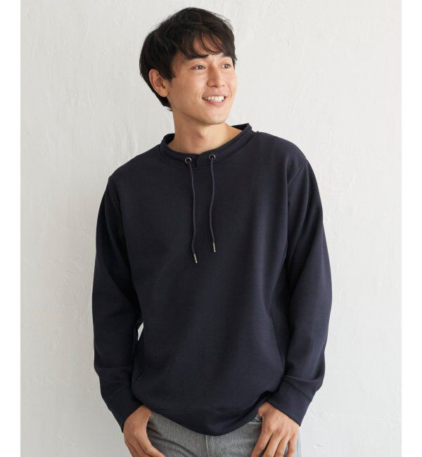 ikka「【抗菌防臭】GOKU楽ダンボールルーイカラー」|パーカー|ネイビーブルー