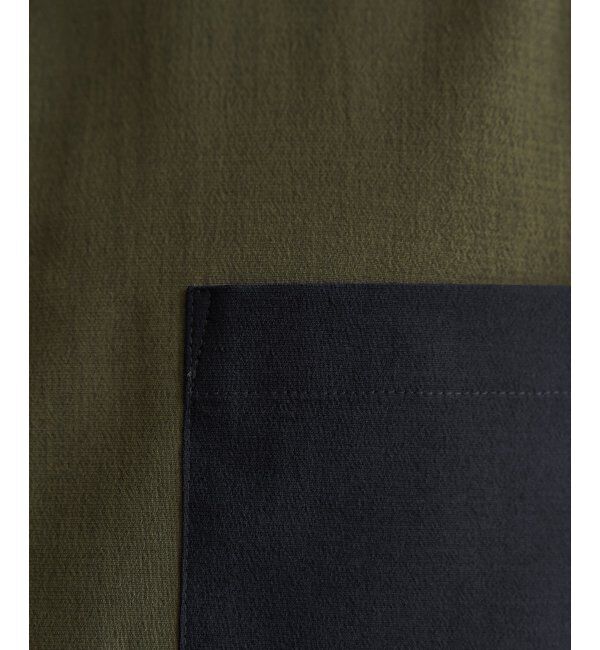 ikka「7分ブロックスドライタッチシャツ」|シャツ・ブラウス|