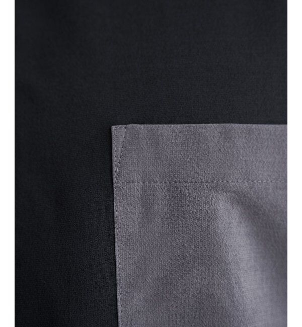 ikka「7分ブロックスドライタッチシャツ」|シャツ・ブラウス|