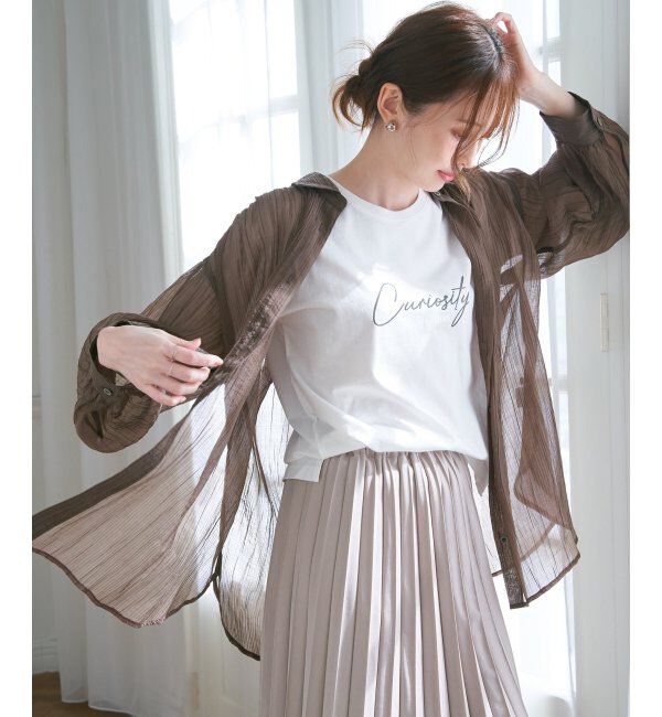 ikka「シアーバックシャーリングシャツ」|シャツ・ブラウス|