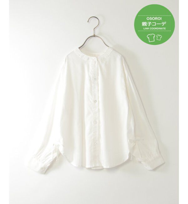 ikka kids「【親子おそろい】マルチWAYバンドカラーシャツ（110~160cm）」|シャツ・ブラウス|オフホワイト