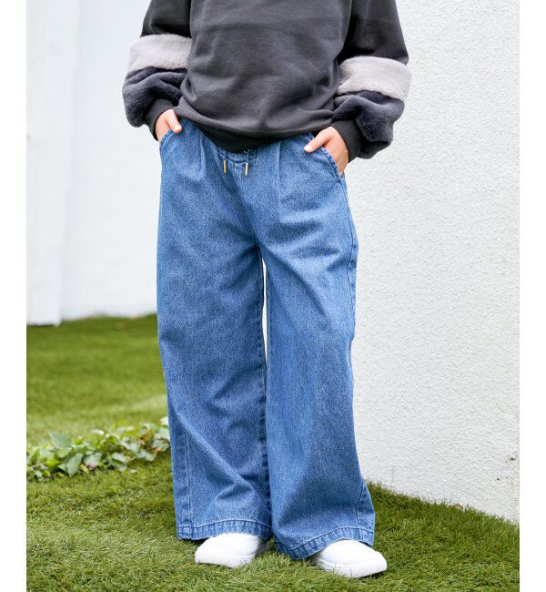 ikka kids「レースアップワイドパンツ（120~160cm）」|その他|