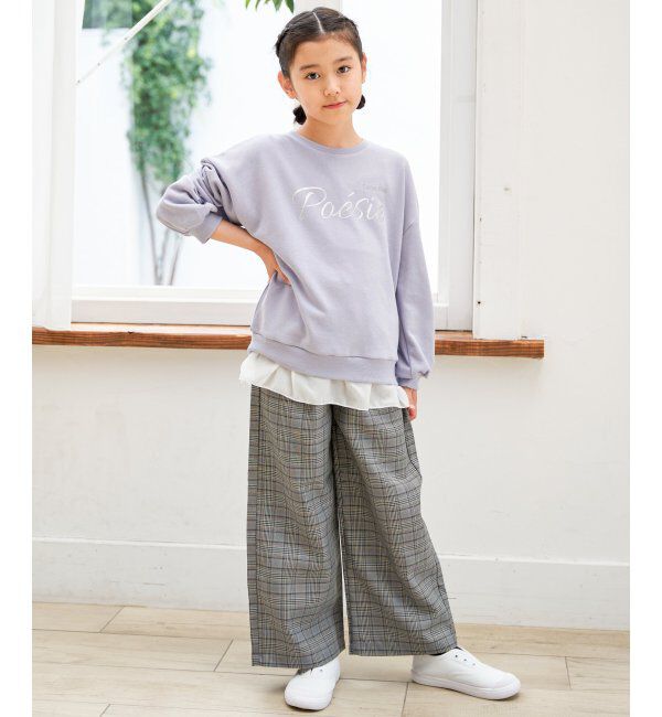 ikka kids「レースアップワイドパンツ（120~160cm）」|その他|