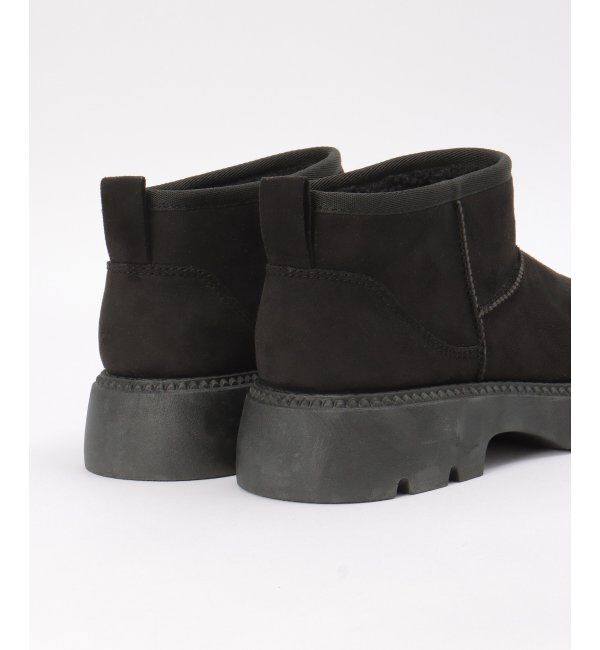 ikka「ムートンショートヒールブーツ」|その他|