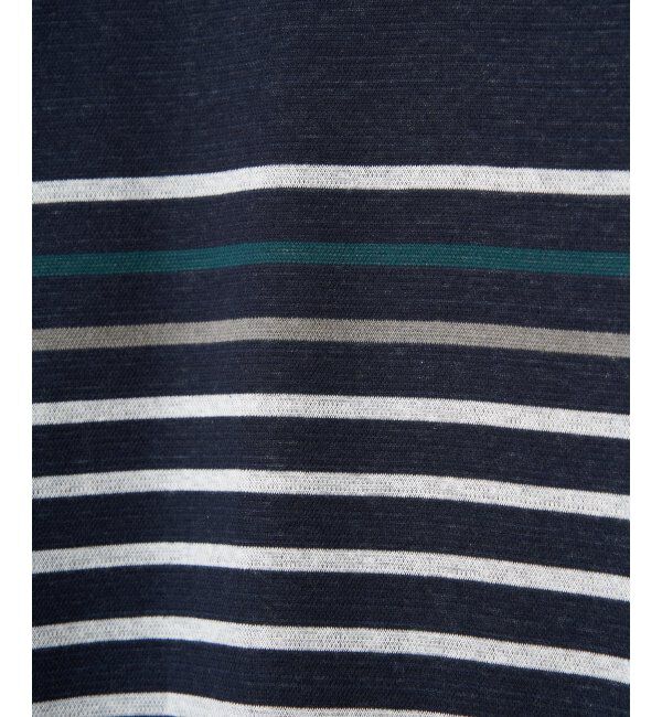 ikka「ジャカード3カラーボーダーロンT」|Tシャツ・カットソー|