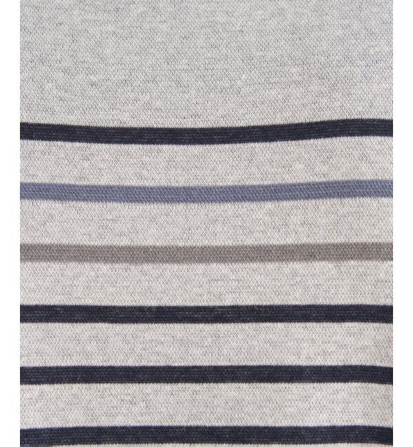 ikka「ジャカード3カラーボーダーロンT」|Tシャツ・カットソー|