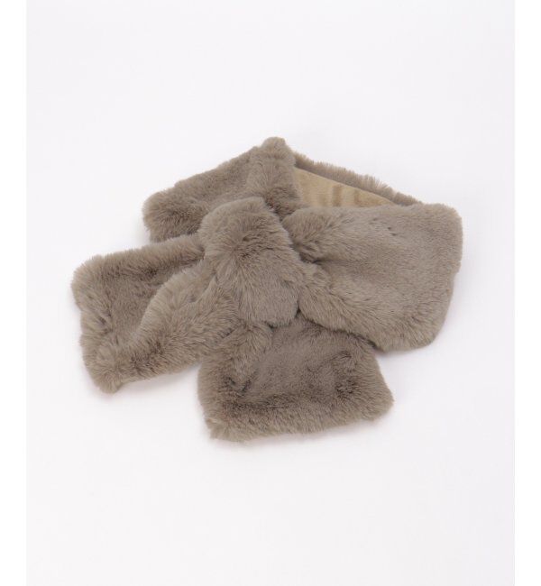 ikka「エコファー差し込みマフラー」|マフラー|モカ