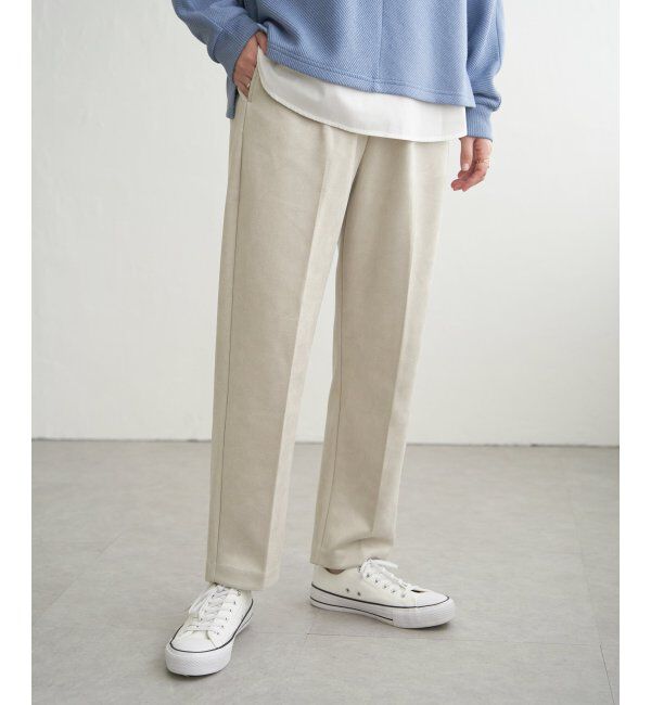 ikka「フェイクスエードテーパードパンツ」|その他|