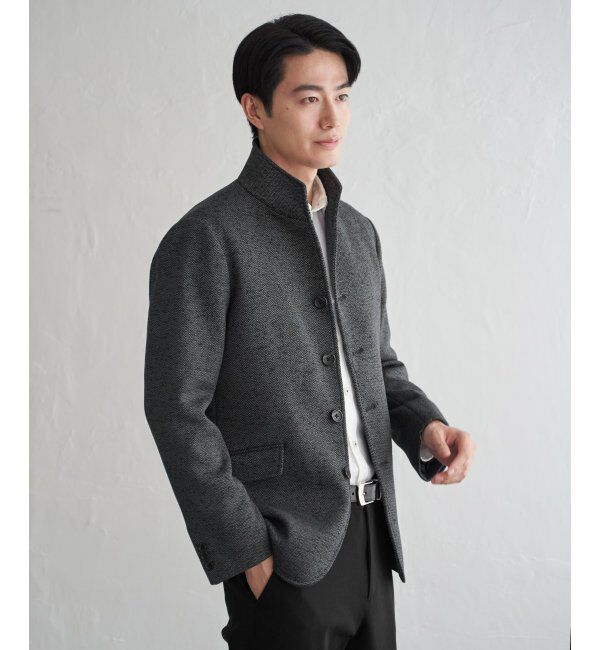 IKKA LOUNGE「ウールライクニットスタンドジャケット」|その他|