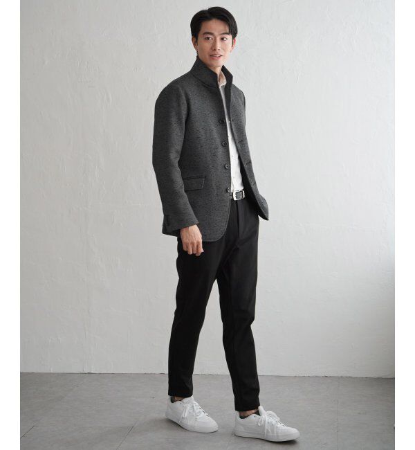 IKKA LOUNGE「ウールライクニットスタンドジャケット」|その他|