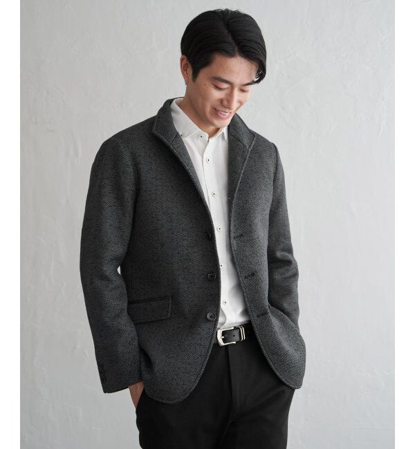 IKKA LOUNGE「ウールライクニットスタンドジャケット」|その他|