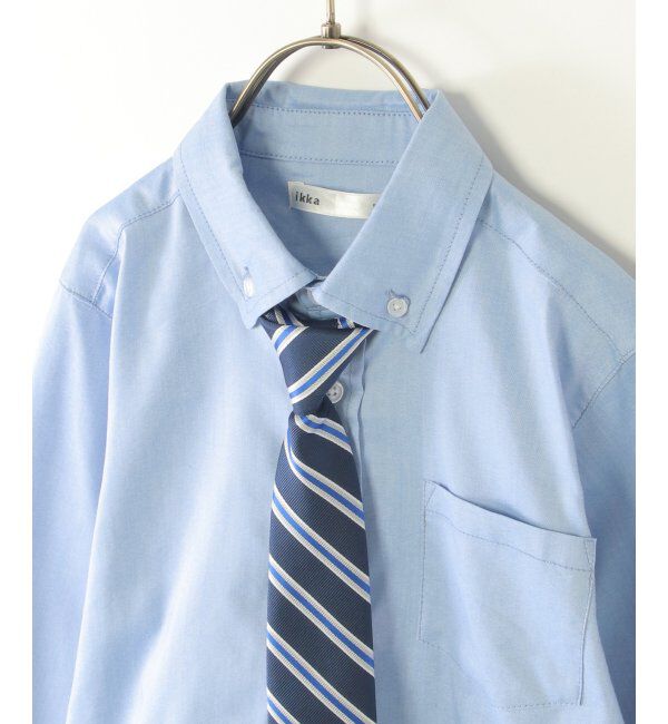 ikka kids「【フォーマル対応】ネクタイ付きダンガリーシャツ（120~160cm）」|シャツ・ブラウス|