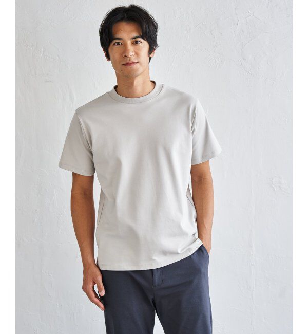 IKKA LOUNGE「レイカンポンチジャケットTシャツ」|Tシャツ・カットソー|ライトグレー