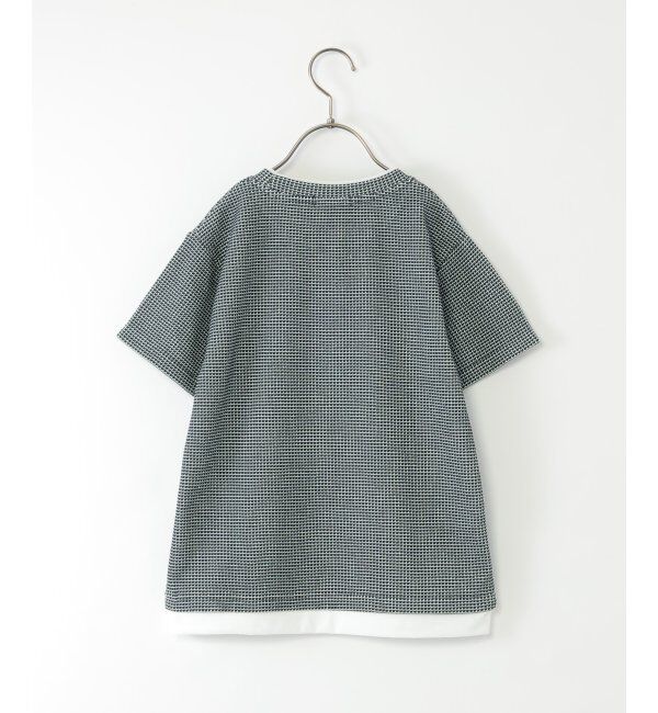 ikka kids「【親子コーデ】冷感ワッフルフェイクTシャツ（120~160cm）」|Tシャツ・カットソー|