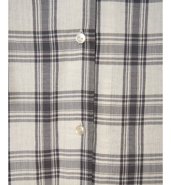 ikka「【接触冷感／UVカット】シアー7分袖フードシャツ」|シャツ・ブラウス|