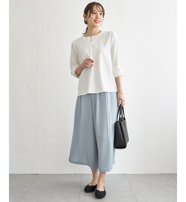 IKKA LOUNGE「冷感さらさらジョーゼットパンツ」|その他|