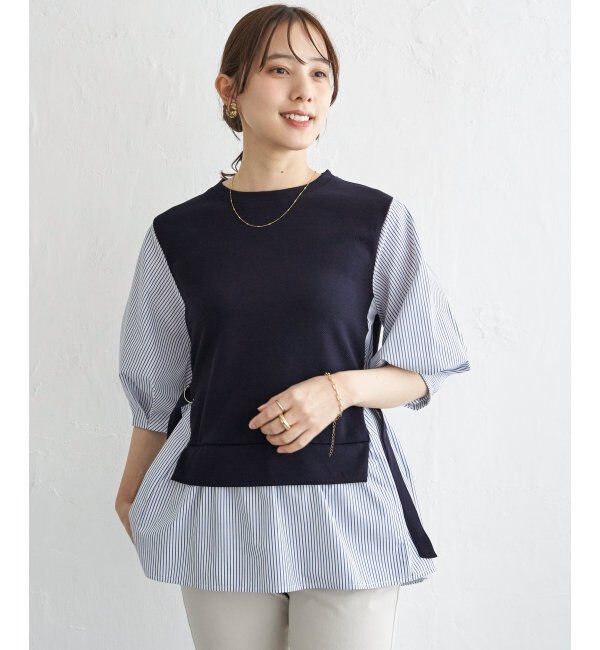 ikka「異素材切り替えフェイクレイヤード」|その他|