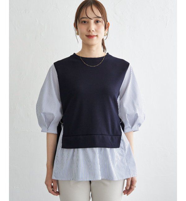 ikka「異素材切り替えフェイクレイヤード」|その他|