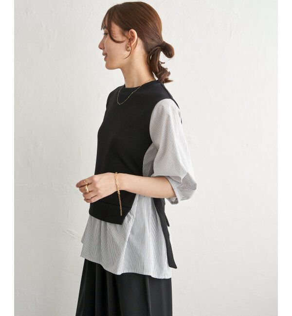 ikka「異素材切り替えフェイクレイヤード」|その他|