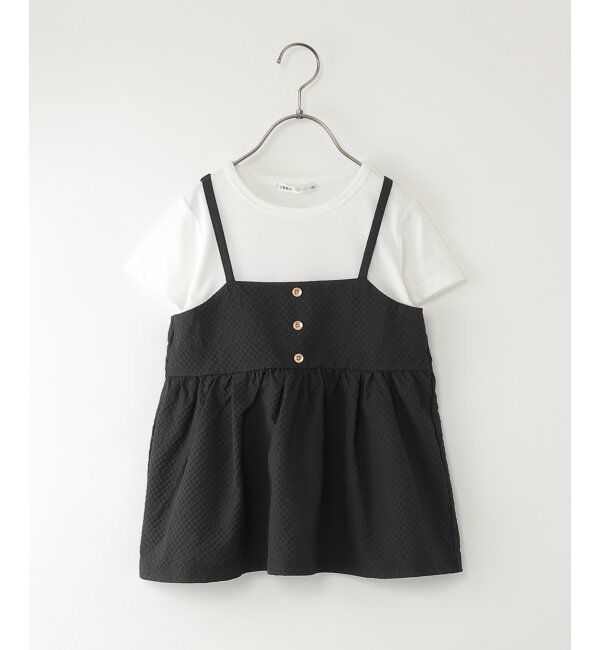 ikka kids「サッカーキャミドッキングプルオーバー（120~160cm）」|シャツ・ブラウス|