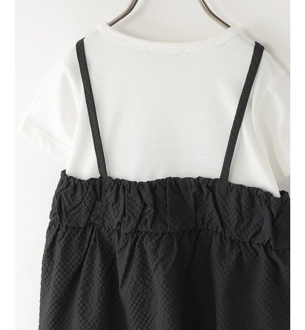 ikka kids「サッカーキャミドッキングプルオーバー（120~160cm）」|シャツ・ブラウス|