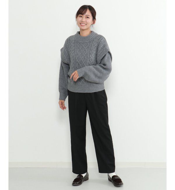 Lbc with Life「ケーブル2WAYニット」|カーディガン|