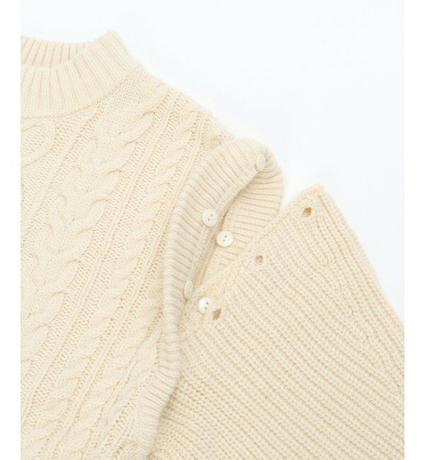 Lbc with Life「ケーブル2WAYニット」|カーディガン|