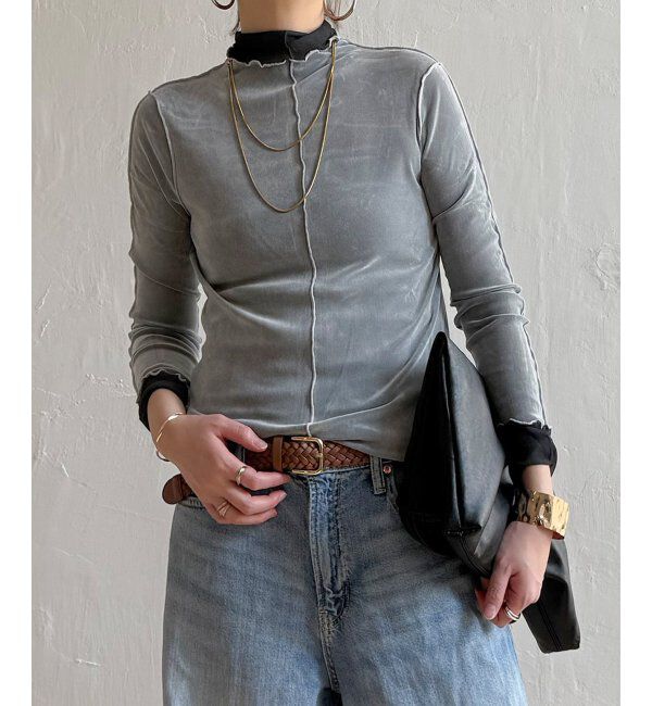 Lbc with Life「フロッキーチュールハイネックプルオーバー」|その他|