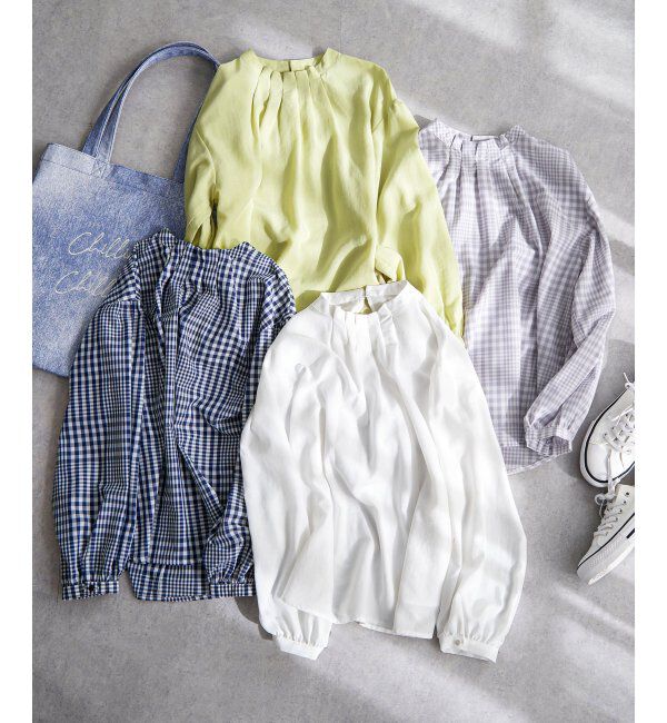 Lbc with Life「襟タックブラウス」|シャツ・ブラウス|