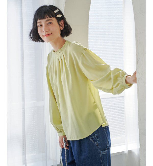 Lbc with Life「襟タックブラウス」|シャツ・ブラウス|